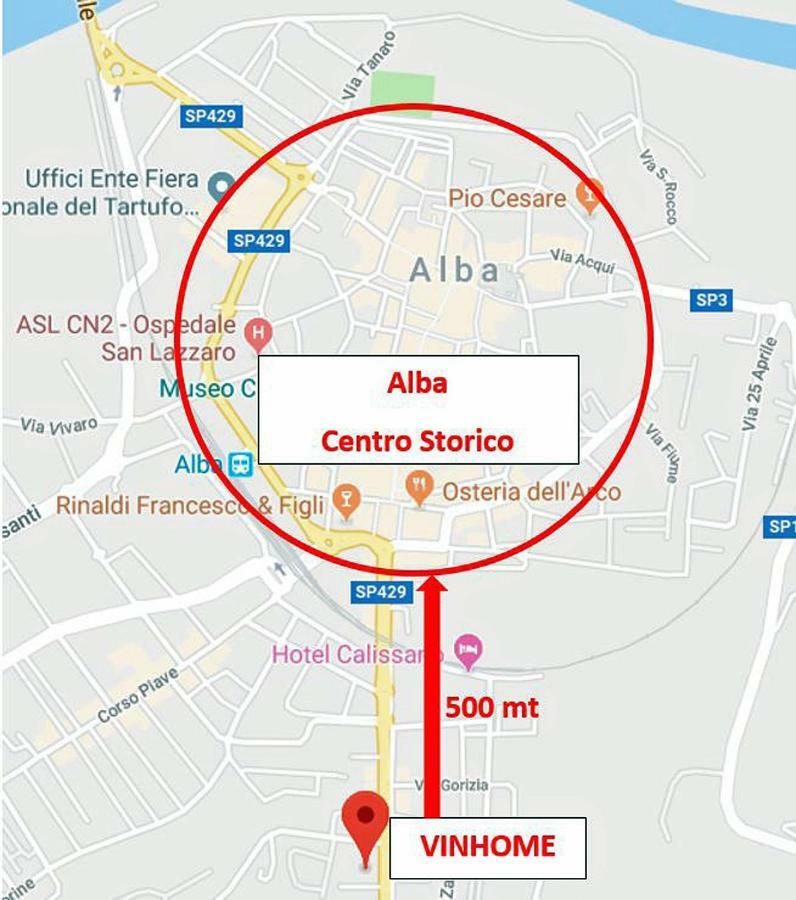 Vinhome Bilocale Con Garage Privato Alba Centro מראה חיצוני תמונה